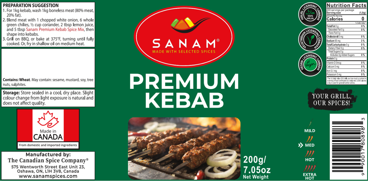 Sanam Premium Kebab Spice Mix | Spice & Flame