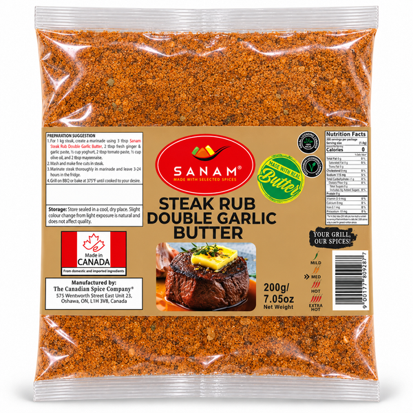 Sanam Steak Rub Double Garlic Butter – spice mix packet
