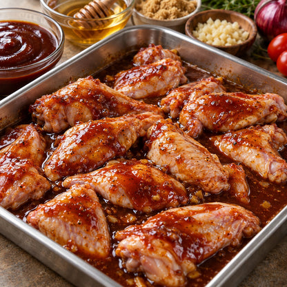AYAKHA Sweet & Tangy BBQ Wings | Spice & Flame