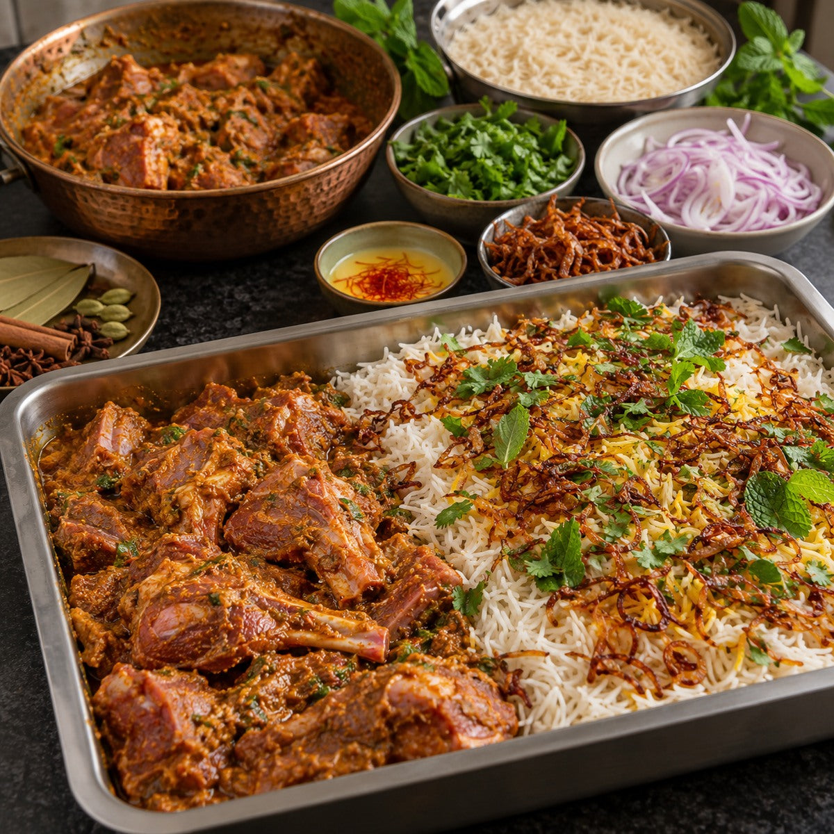 Sanam Lamb Biryani | Spice & Flame