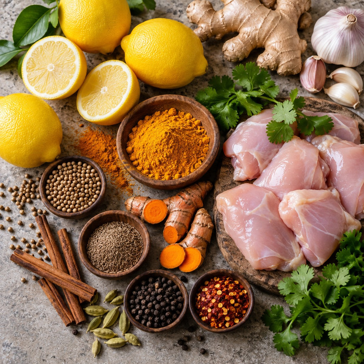 Sanam Chicken Curry Lemon | Spice & Flame