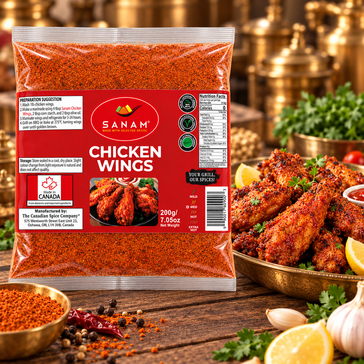 Sanam Chicken Wings | Spice & Flame