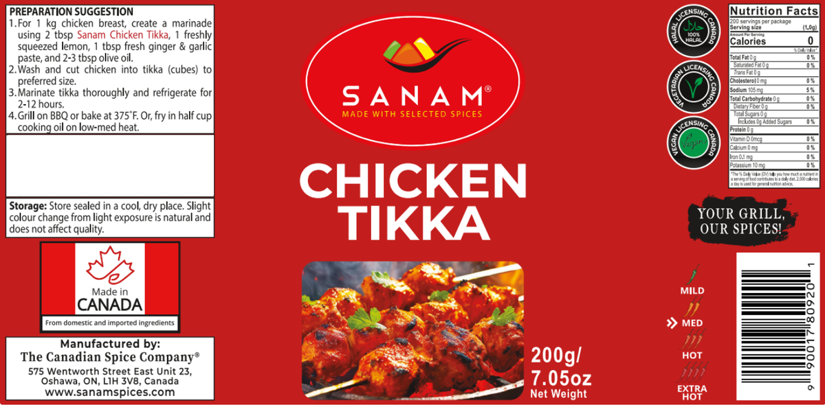Sanam Chicken Tikka | Spice & Flame