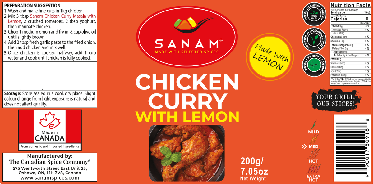 Sanam Chicken Curry Lemon | Spice & Flame