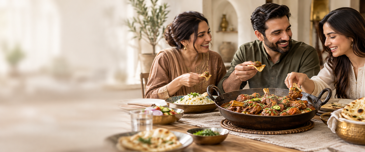 The Best Conversations Happen Over Karahi. | Spice & Flame