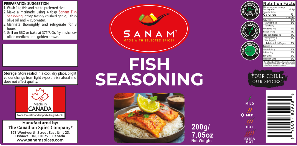 Sanam Fish Seasoning | Spice & Flame