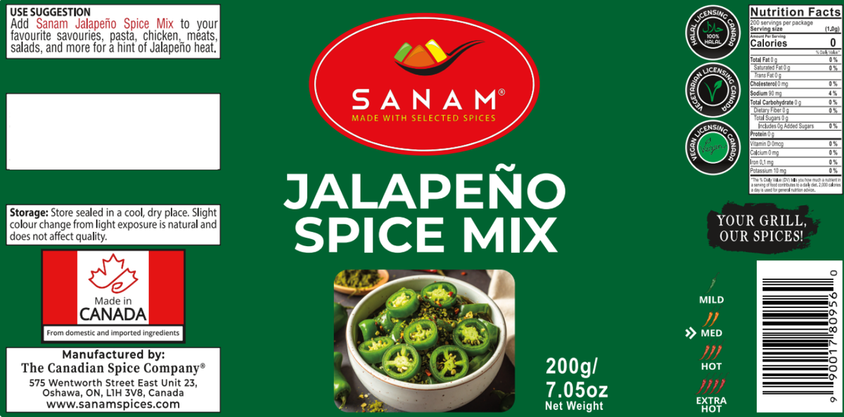 Sanam Jalapeño Spice Mix | Spice & Flame