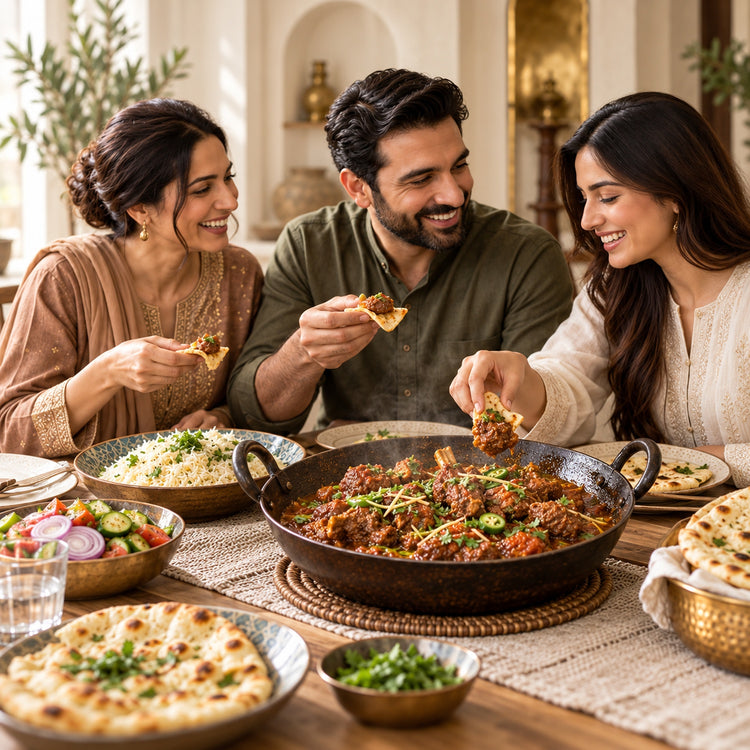 The Best Conversations Happen Over Karahi. | Spice & Flame