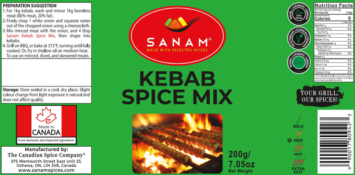 Sanam Kebab Spice Mix | Spice & Flame