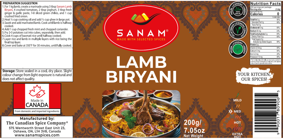 Sanam Lamb Biryani | Spice & Flame