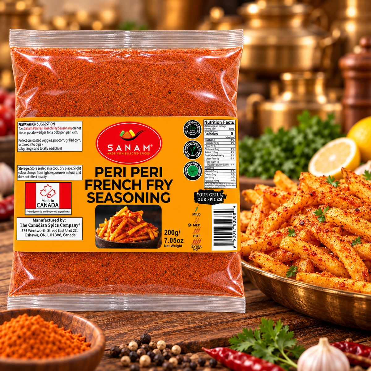 Sanam Peri Peri French Fry Seasoning | Spice & Flame