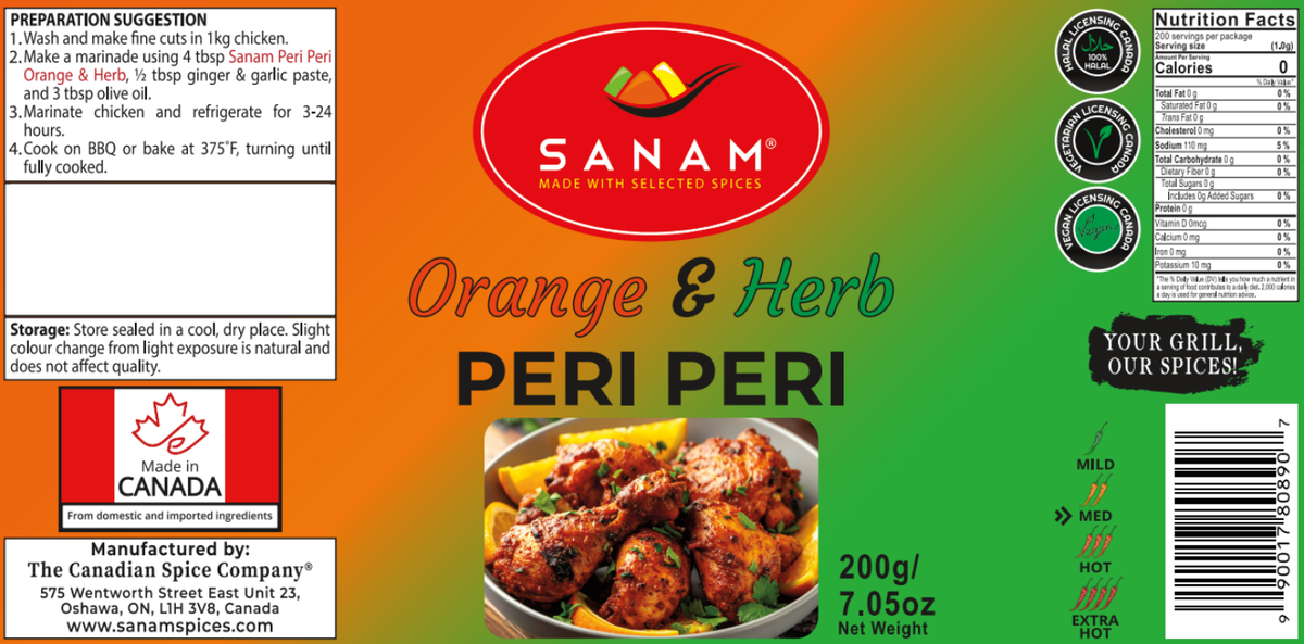 Sanam Peri Peri Orange & Herb | Spice & Flame
