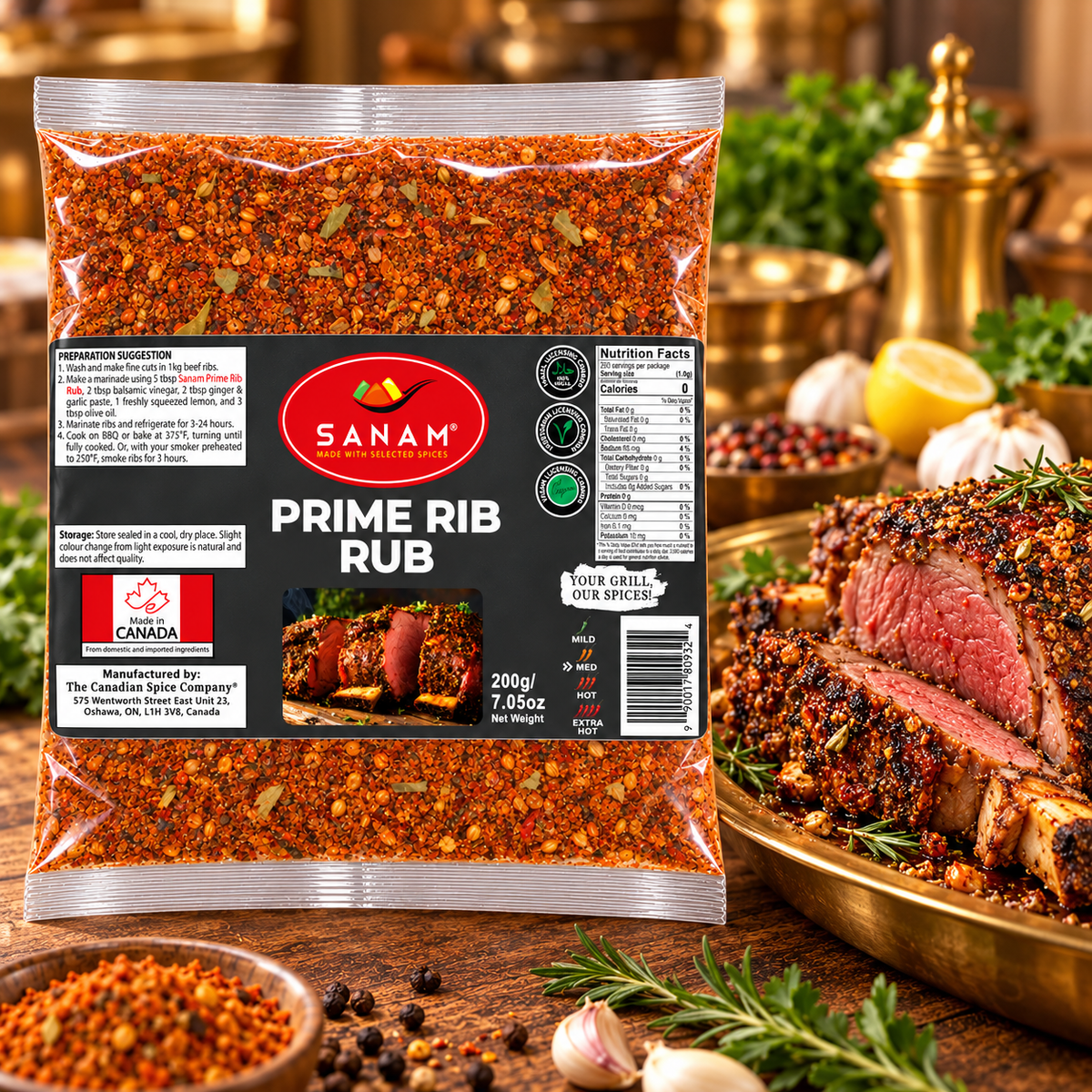 Sanam Prime Rib Rub | Spice & Flame