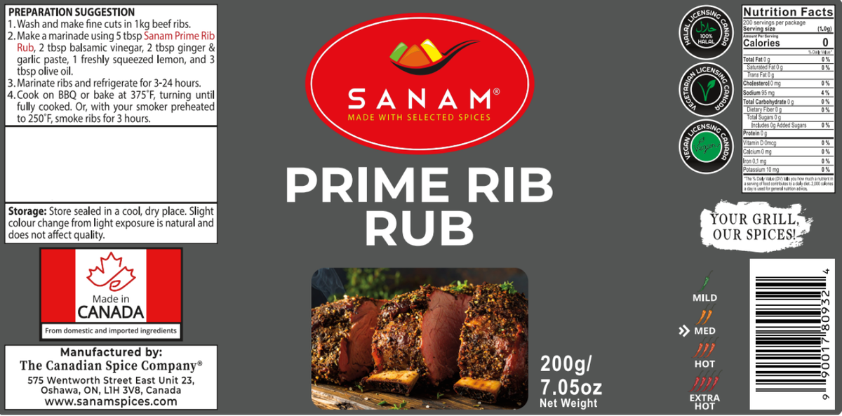 Sanam Prime Rib Rub | Spice & Flame