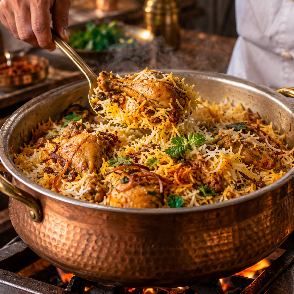 Homemade Shahi Chicken Biryani