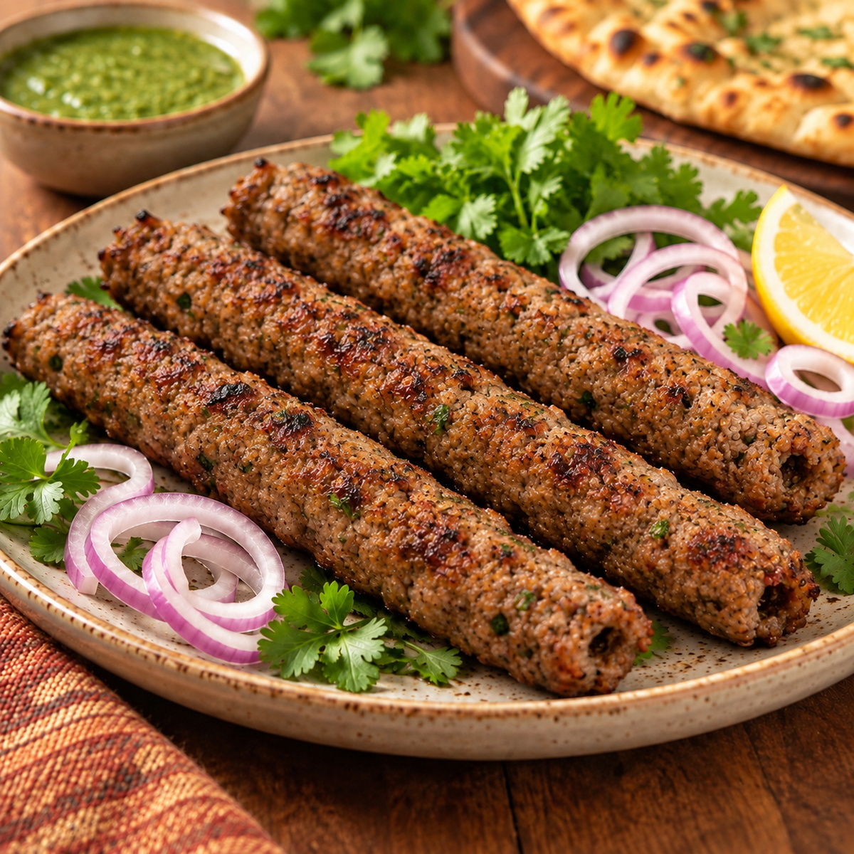 Homemade Seekh Kebabs