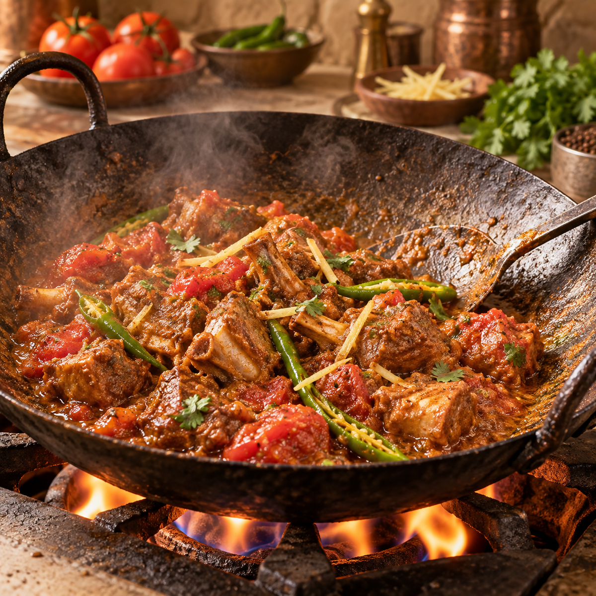 Homemade Karahi Gosht
