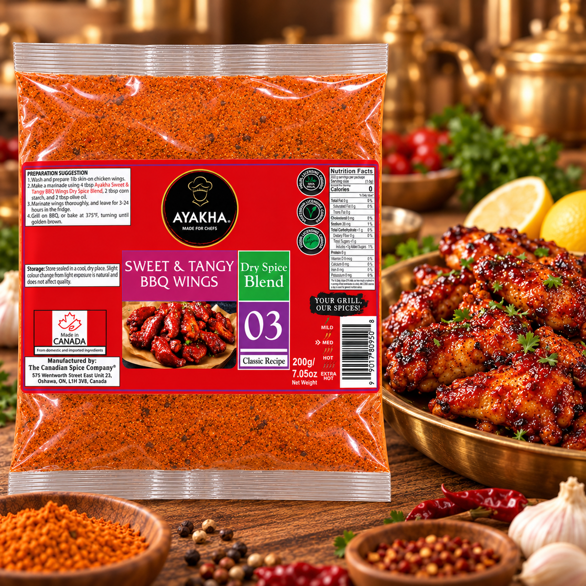 AYAKHA Sweet & Tangy BBQ Wings | Spice & Flame