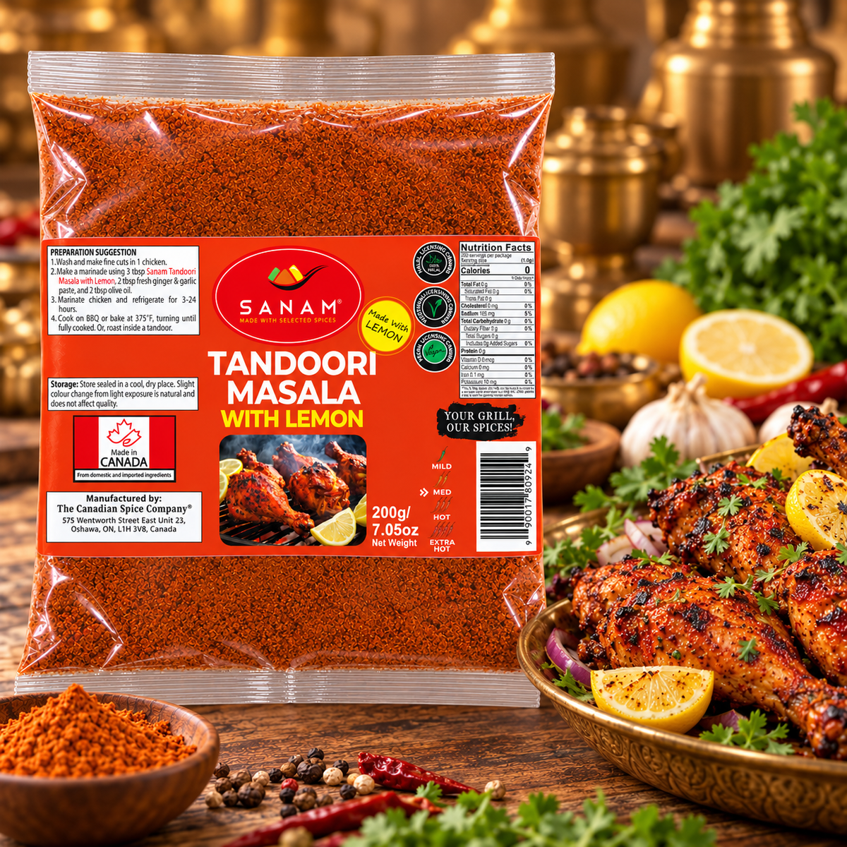 Sanam Tandoori Masala Lemon | Spice & Flame