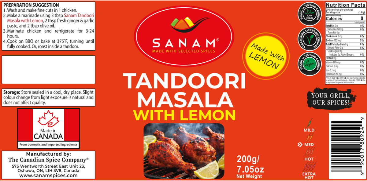 Sanam Tandoori Masala Lemon | Spice & Flame