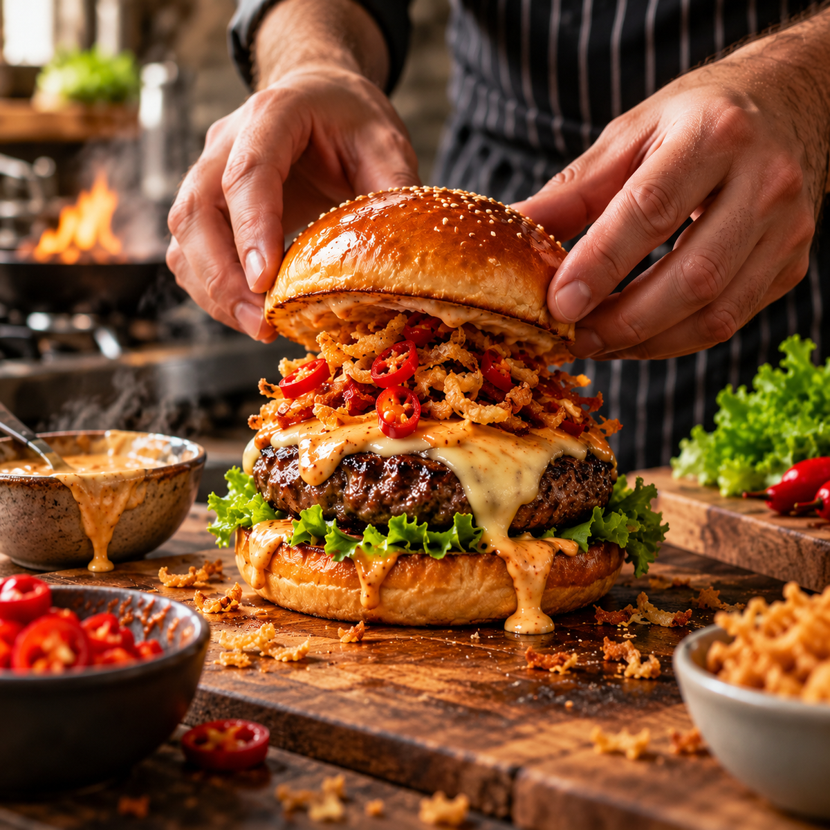 Firecracker Burgers